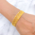 Radiant High Finish Set of 6 22k Gold Bangles