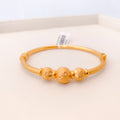 Modern Yellow Gold Bangle Bracelet