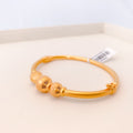 Modern Yellow Gold Bangle Bracelet