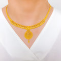 Magnificent Jali Drop Necklace Set