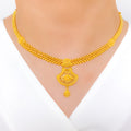 Classic Interlinked Floral Necklace Set