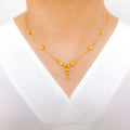 Sleek Radiant 22k Gold Necklace