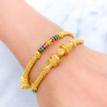 Festive Multicolored Bangles 22k Gold 