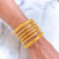 Refined Gold Bangles