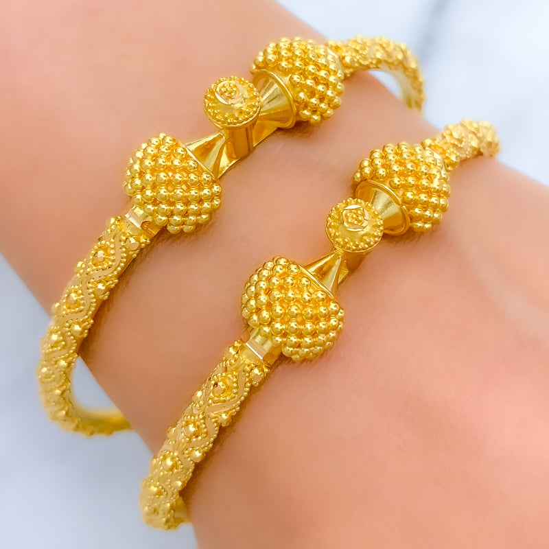 Royal Orb Bangles 22k Gold 