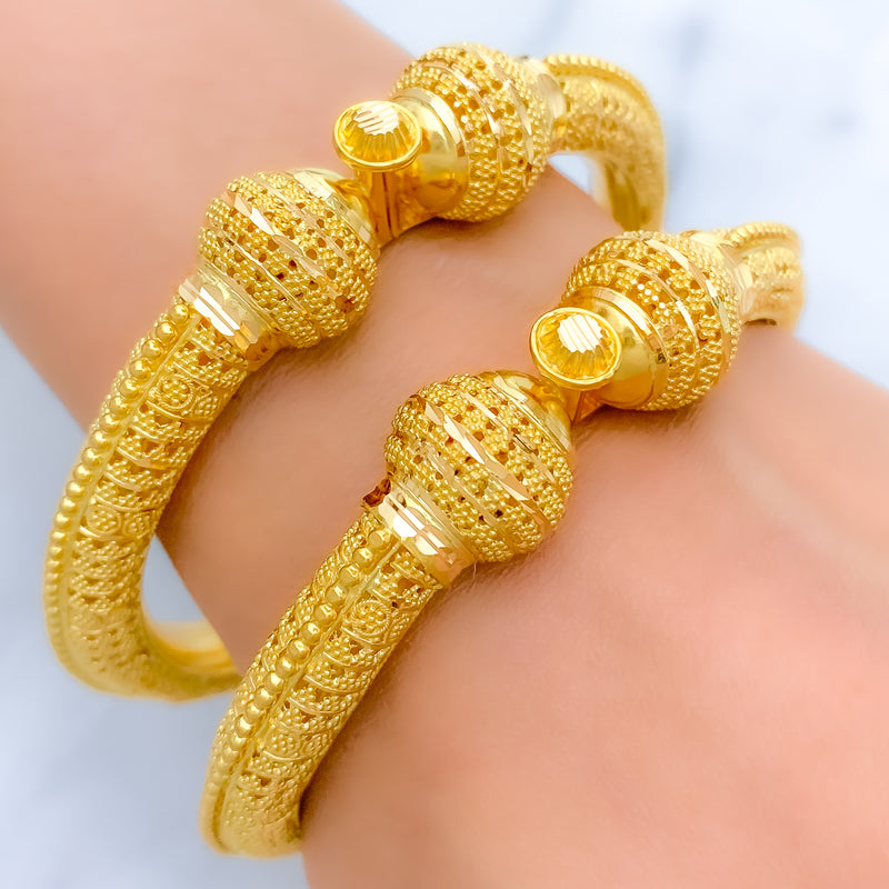 Magnificent Twin Bangles 22k Gold 