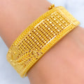 Classy Flower Accented Bangle 22k Gold 