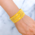 Regal Beaded Bangle 22k Gold 