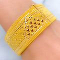 Radiant Textured Bangle 22k Gold 