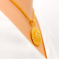 22k-gold-Graceful Opulent Rangoli Pendant Set 