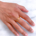 Contemporary Two Tone Ring