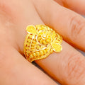 Dressy Unique Paisley 22k Gold Ring