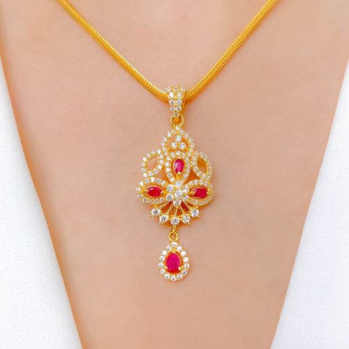 Luscious Petite CZ Pendant Set