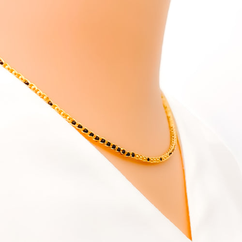 22k-gold-Classic Chic Chain Mangalsutra 