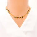 22k-gold-Charming Alternating Multi Bead Mangalsutra 