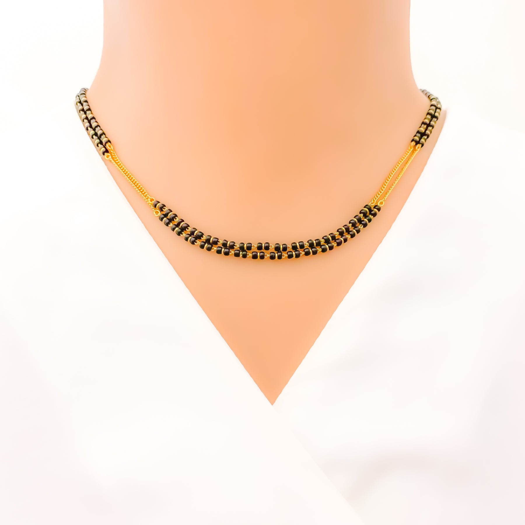 Extravagant Double Chain 22k Gold Mangal Sutra – Andaaz Jewelers