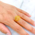 Refined Marquise Jali Ring