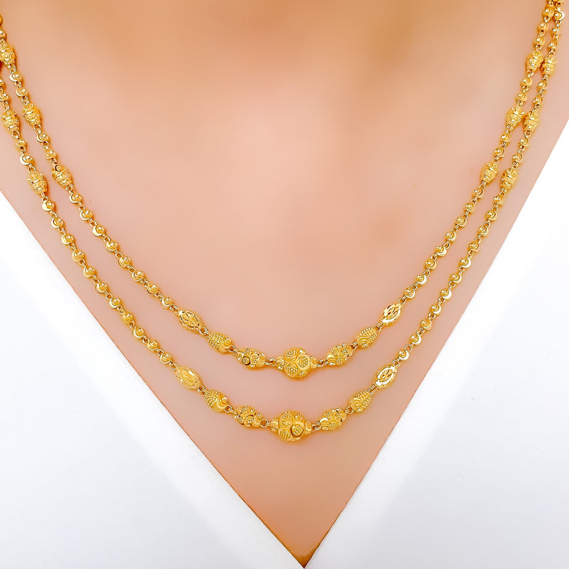 Intricate Refined Two 22k Gold Lara Set