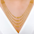 Royal Radiant Layered 22k Gold Long Set