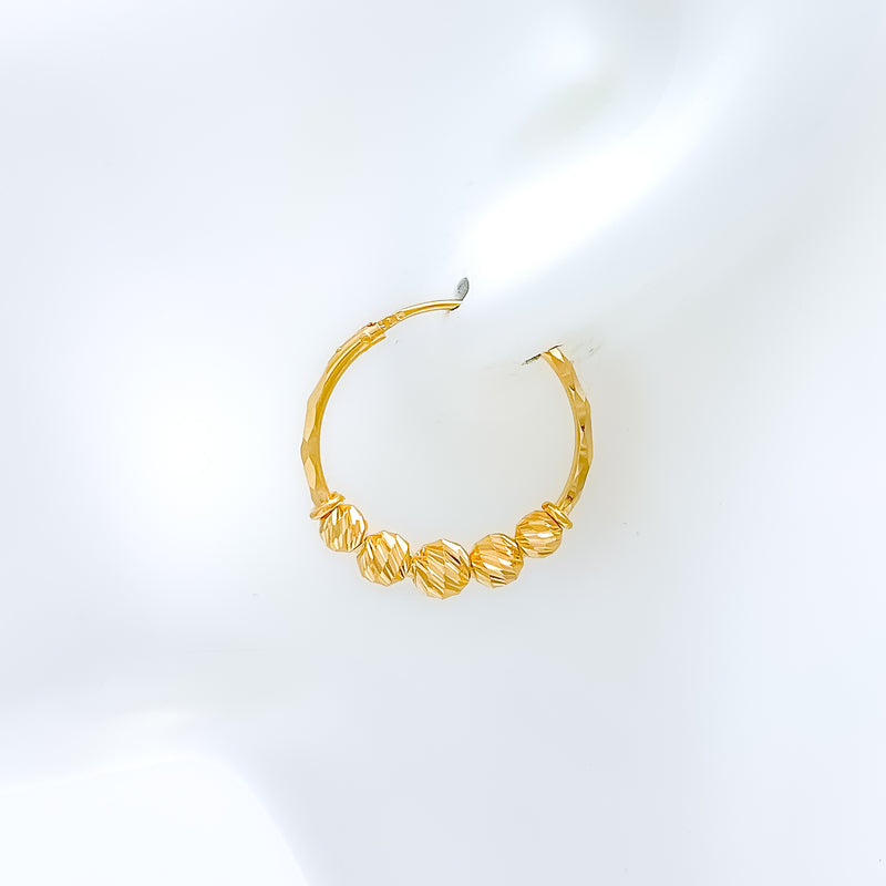 Contemporary Beaded 22k Gold Bali