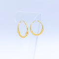 Glossy Bead 22k Gold Earrings