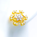 22k-gold-Stunning Star Adorned CZ Tops 