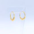 Fancy Adorned Bali 22k Gold Earrings