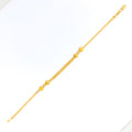 Fine Twisted Bead 22k Gold Bracelet