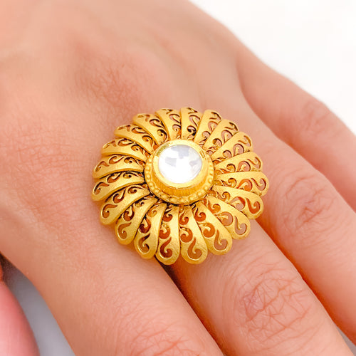 Grand Antique Flower Ring