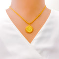 22k-gold-Royal Posh Coin Pendant 