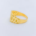 Modern Men's 22k Gold Ring