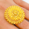 gold-decorative-graduated-flower-accented-statement-ring