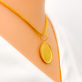 22k-gold-Upscale Extravagant Coin Pendant 