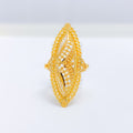 Elegant Asymmetrical 22k Gold Ring