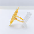 Elegant Asymmetrical 22k Gold Ring