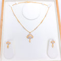 Beautiful Two-Tone Necklace Set