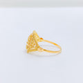 Modern Rectangle 22k Gold Ring