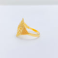 Reflective Oval 22k Gold Ring