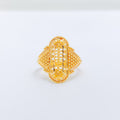 Beaded 22k Gold Ring