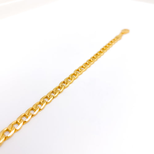 High Finish Chain Link 22k Gold Baby Bracelet