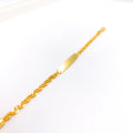 Smooth Name Plate 22k Gold Baby Bracelet
