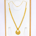 22k-gold-Exclusive Dangling Crescent Necklace  - 27"