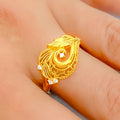 22k-gold-charming-leaf-accented-cz-ring