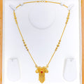 22k-gold-Heart Adorned Delightful Necklace  - 20"