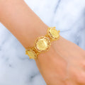 21k-gold-extravagant-triple-flower-bracelet