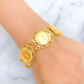 21k-gold-extravagant-triple-flower-bracelet