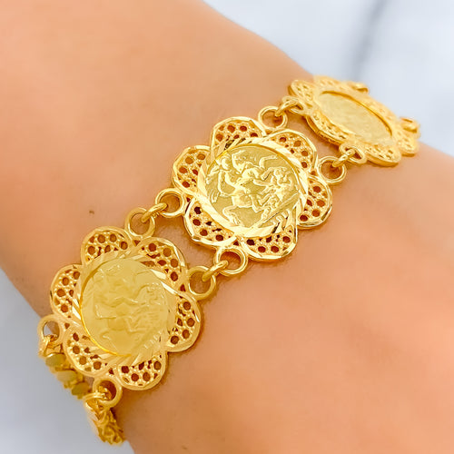 21k-gold-exquisite-mesh-flower-bracelet