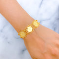 21k-gold-reflective-stately-dual-chain-bracelet