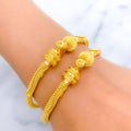 22k-gold-Unique Palatial Multi Bead Bangles