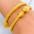 22k-gold-Unique Palatial Multi Bead Bangles